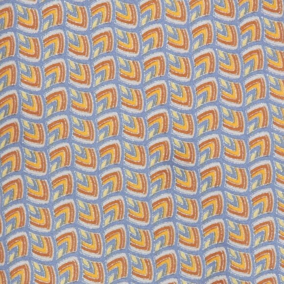 Italo Ferretti Arrowhead Wave Men's Designer Neck Tie Italy Blue Red Yellow 62"L - Picture 1 of 5